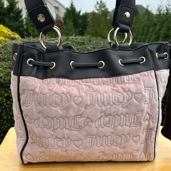 SOLD‼️JUICY COUTURE VINTAGE DREAM PINK TOTE NEW! - Picture 2 of 8